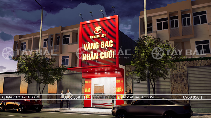 Thiết kế biển vàng bạc nhẫn cưới Phúc Bài