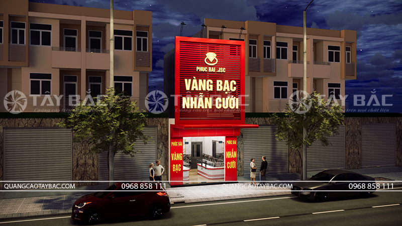 Thiết kế biển vàng bạc nhẫn cưới Phúc Bài
