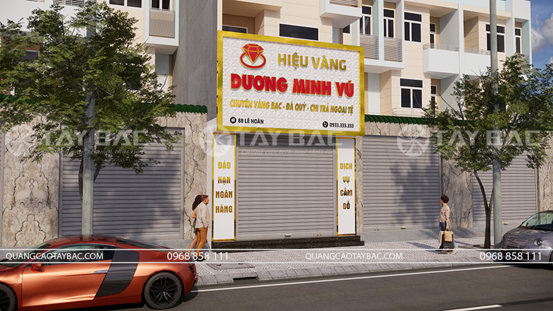 Biển hiệu vàng bạc Dương Minh Vũ