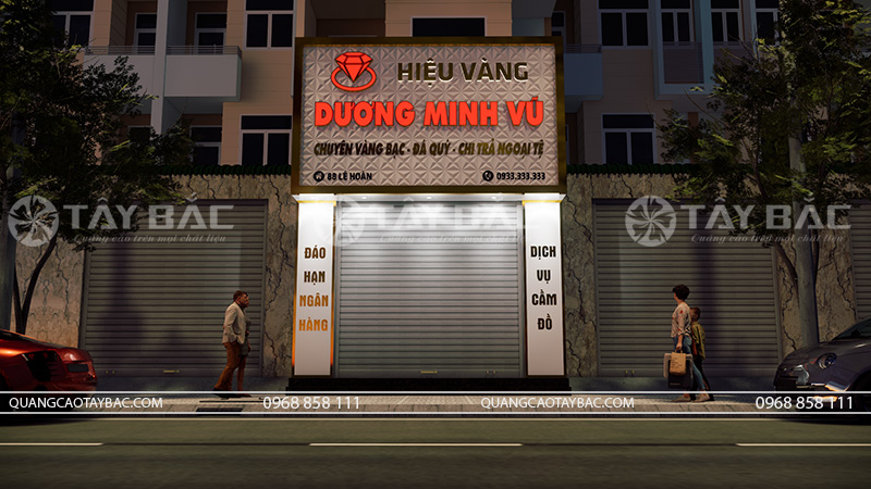 Biển hiệu vàng bạc Dương Minh Vũ