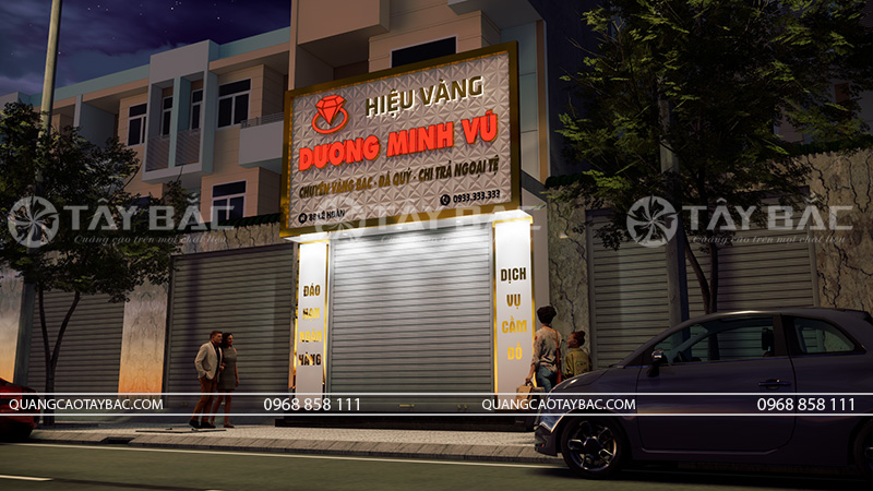 Biển hiệu vàng bạc Dương Minh Vũ