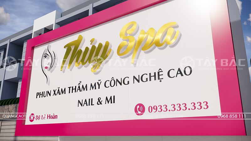 Biển quảng cáo spa Thủy