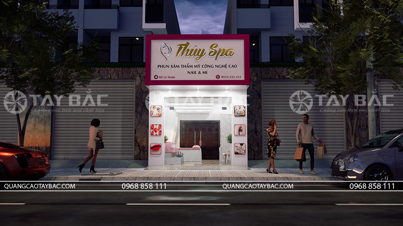 Biển quảng cáo spa Thủy