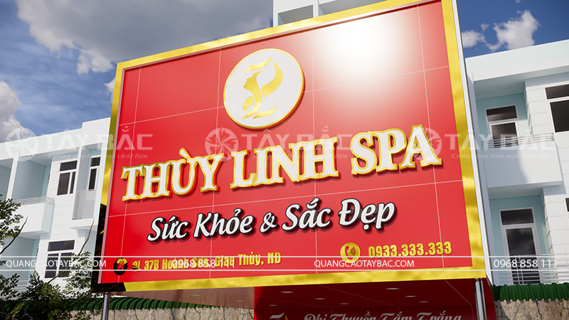 Biển quảng cáo spa Thùy Linh