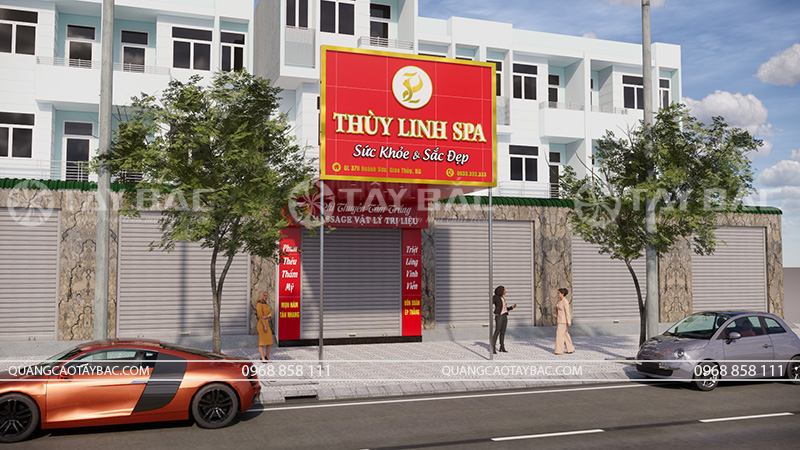Biển quảng cáo spa Thùy Linh