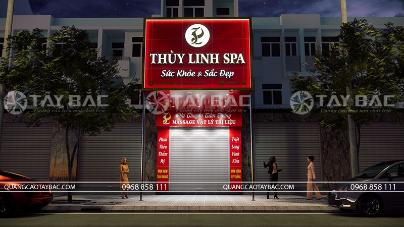 Biển quảng cáo spa Thùy Linh