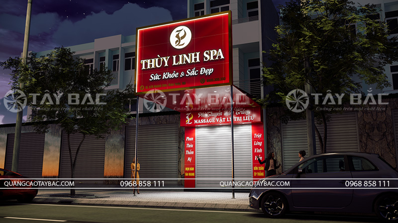 Biển quảng cáo spa Thùy Linh