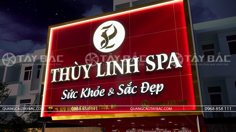 Biển quảng cáo spa Thùy Linh