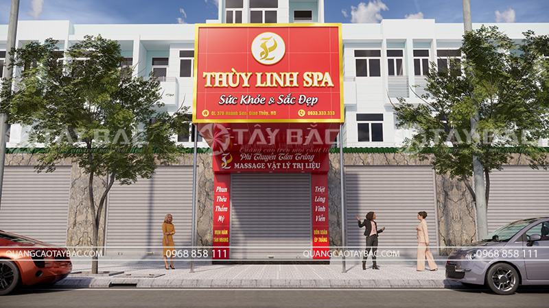 Biển quảng cáo spa Thùy Linh