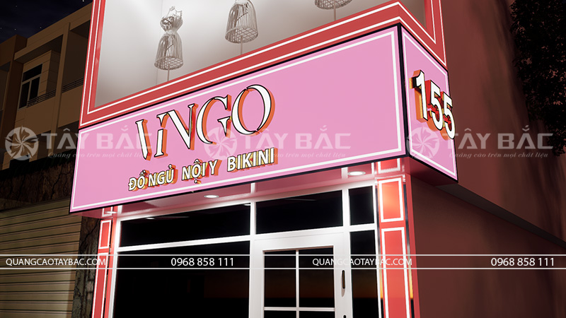 Biển quảng cáo thời trang Vingo