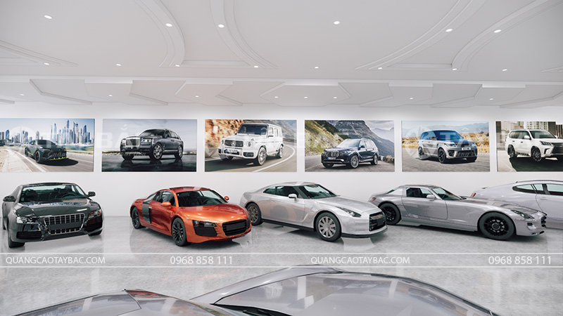 Mẫu bảng hiệu showroom ô tô Phú Đô