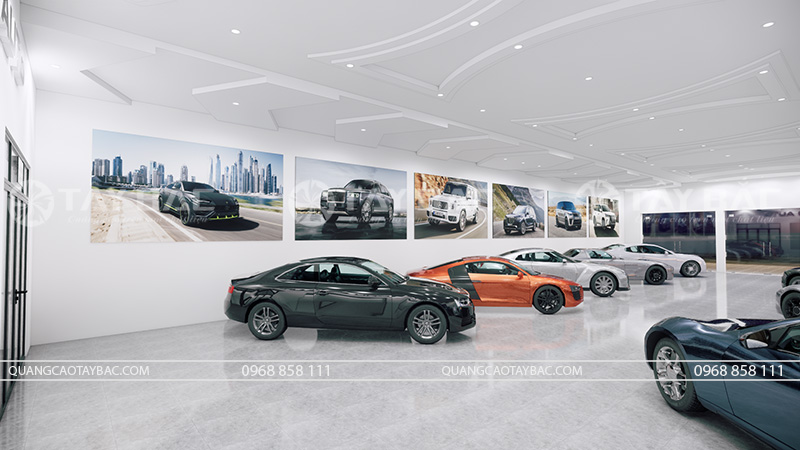 Mẫu bảng hiệu showroom ô tô Phú Đô
