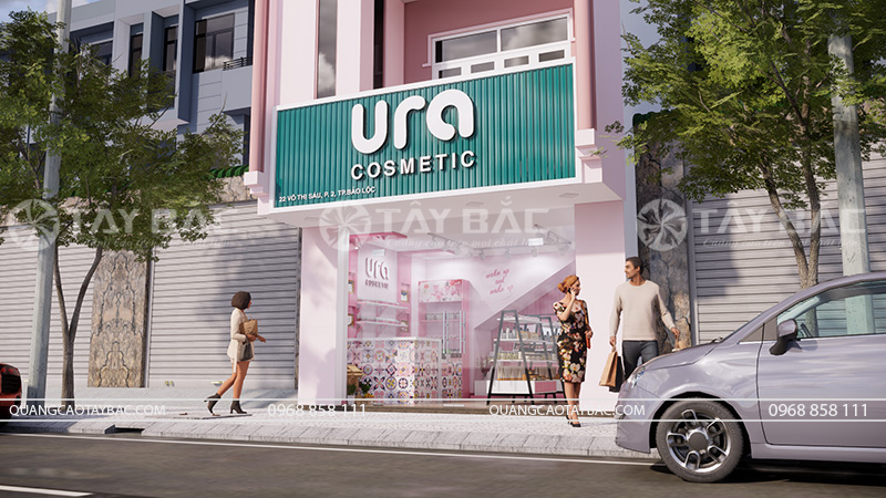 Bảng hiệu mỹ phẩm Ura Cosmetic