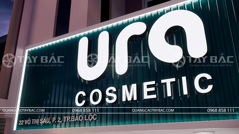 Bảng hiệu mỹ phẩm Ura Cosmetic