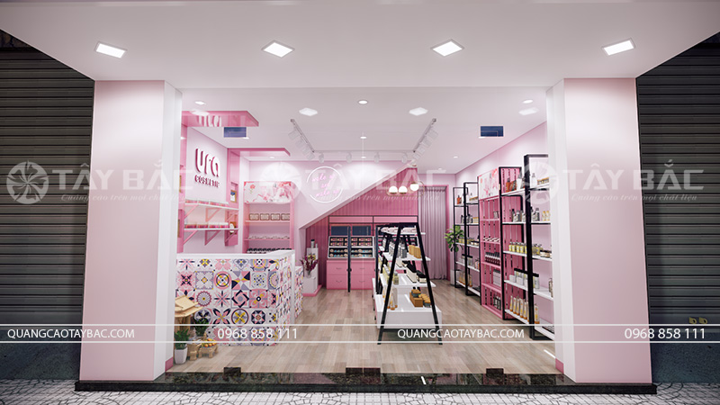 Bảng hiệu mỹ phẩm Ura Cosmetic