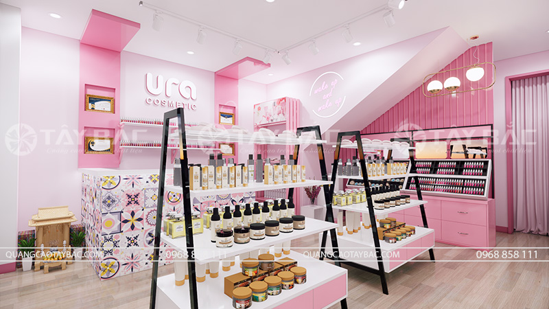 Bảng hiệu mỹ phẩm Ura Cosmetic