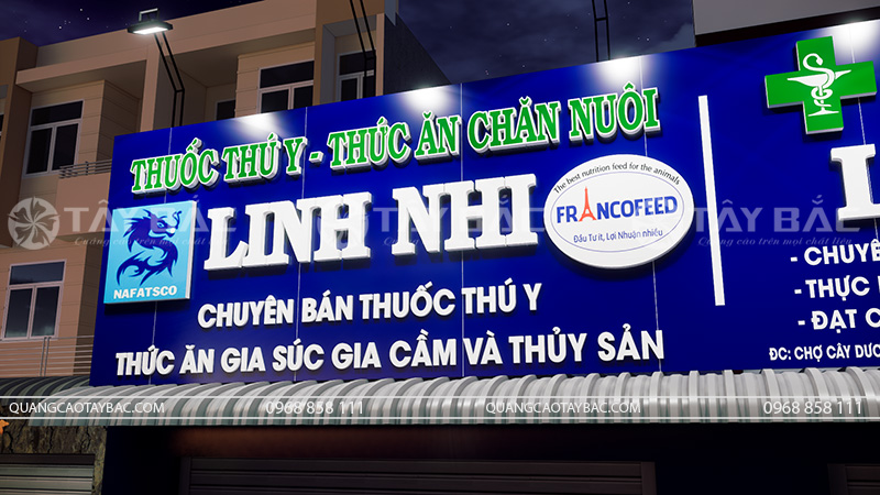 Bảng hiệu nhà thuốc Linh Giang