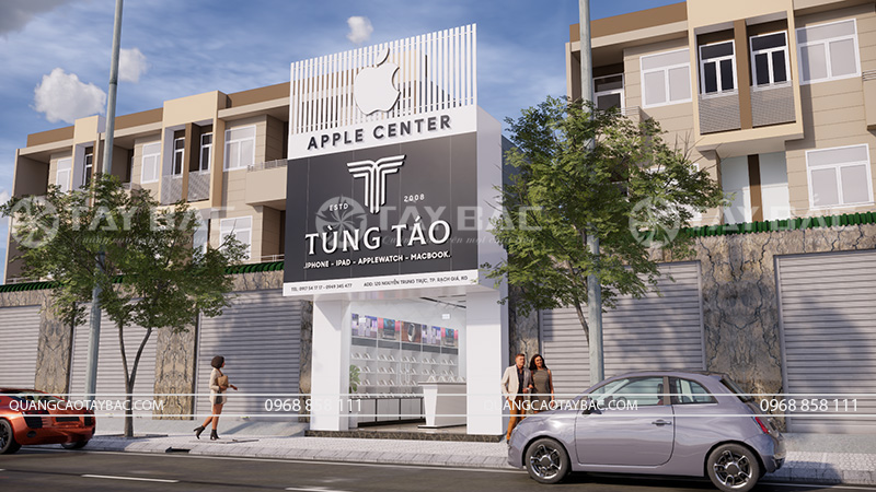 Biển quảng cáo cửa hàng điện thoại phụ kiện Tùng Táo