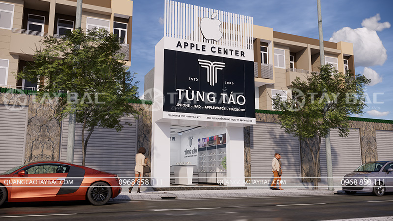 Biển quảng cáo cửa hàng điện thoại phụ kiện Tùng Táo