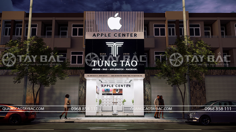 Biển quảng cáo cửa hàng điện thoại phụ kiện Tùng Táo