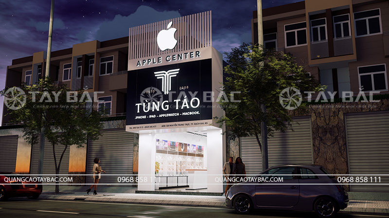 Biển quảng cáo cửa hàng điện thoại phụ kiện Tùng Táo
