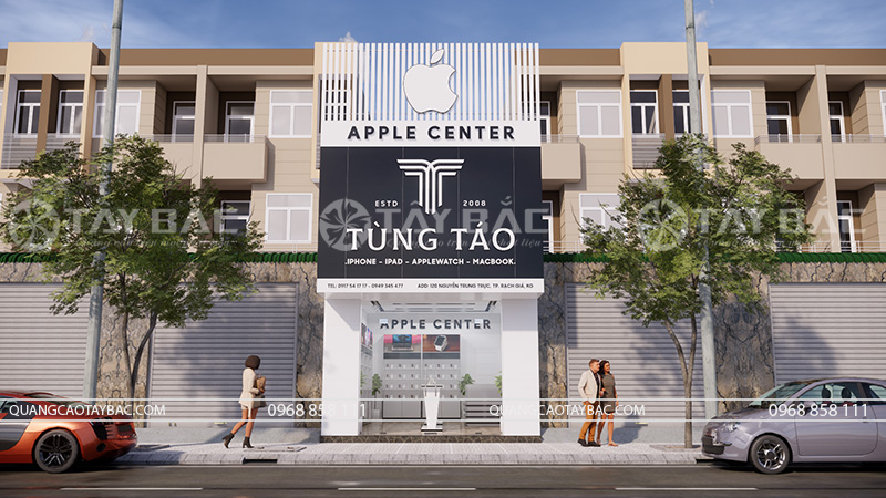 Biển quảng cáo cửa hàng điện thoại phụ kiện Tùng Táo