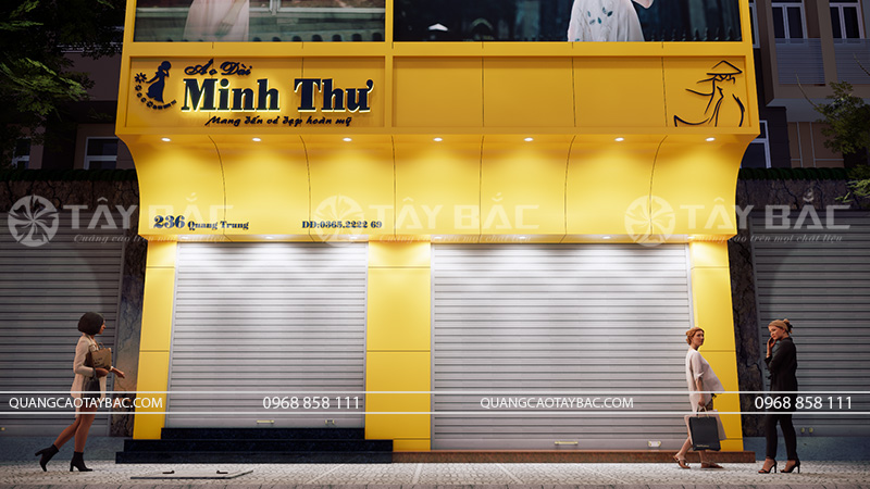 Thiết kế thi công biển quảng cáo áo dài Thư Minh