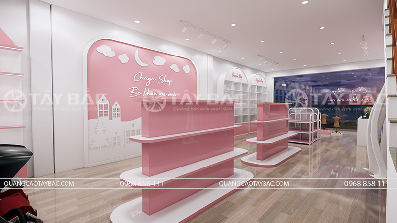 Biển quảng cáo shop quần áo trẻ em Chaga