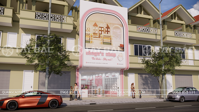 Biển quảng cáo shop quần áo trẻ em Chaga