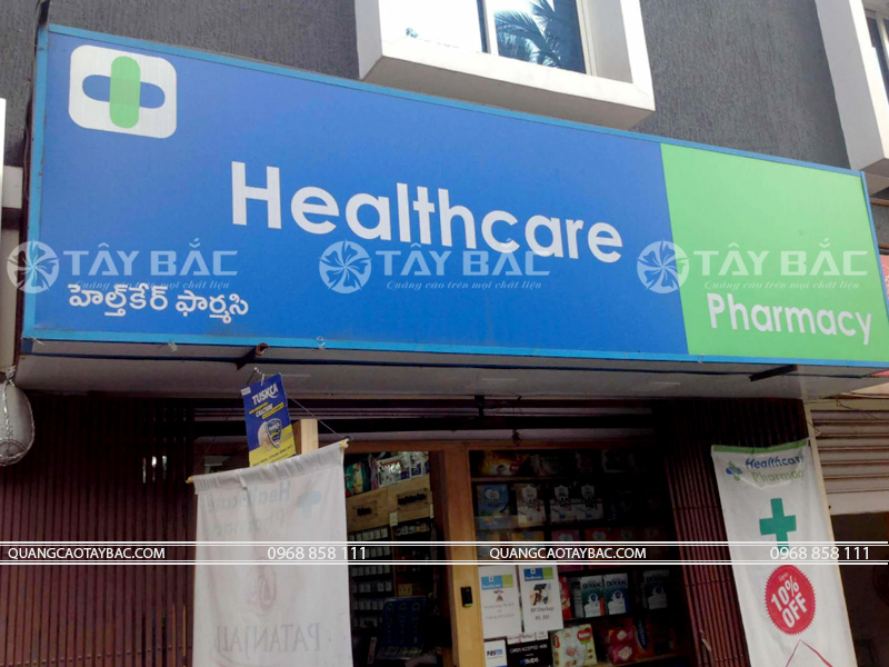 bảng quảng cáo hiệu thuốc Healthcare