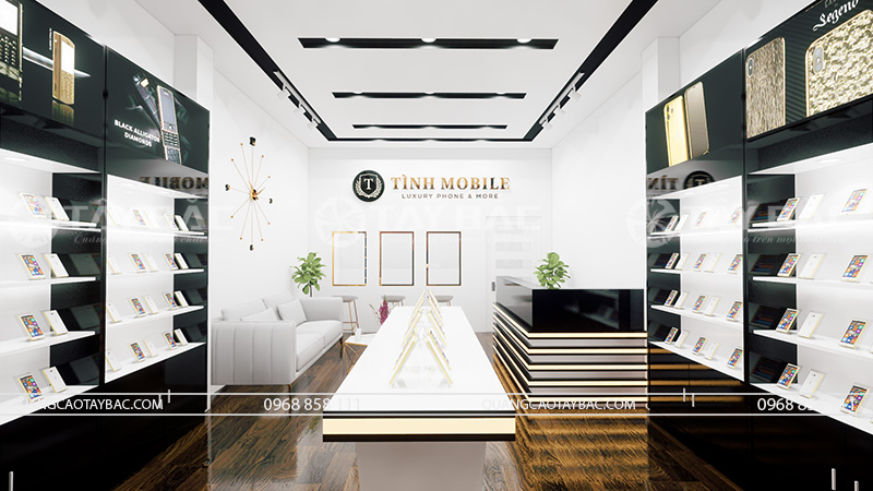 Biển quảng cáo phụ kiện điện thoại Tình Mobile