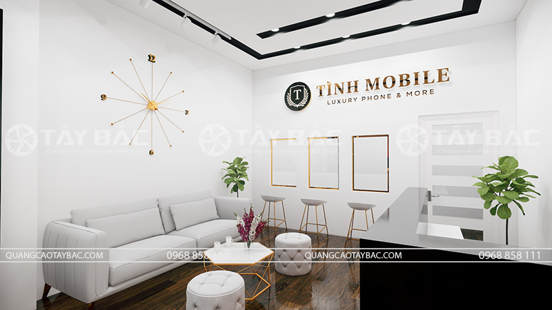 Biển quảng cáo phụ kiện điện thoại Tình Mobile