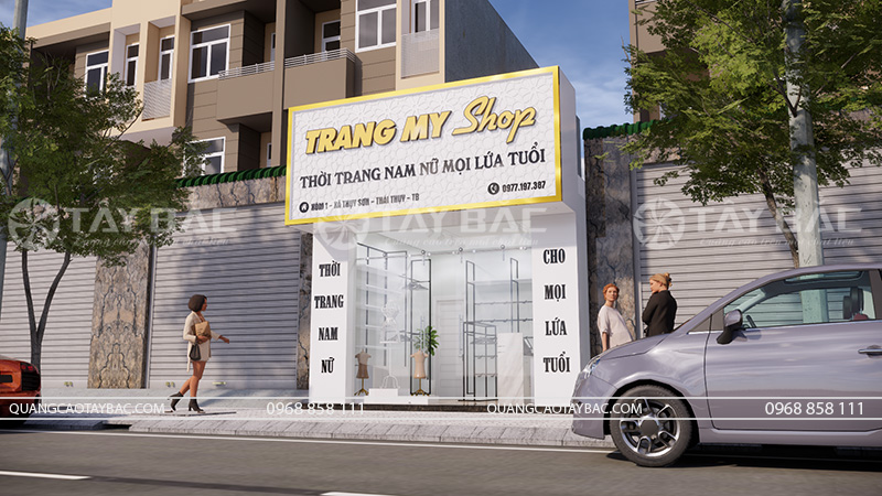 Biển quảng cáo shop quần áo Trang My