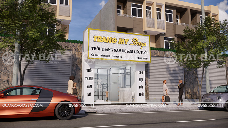 Biển quảng cáo shop quần áo Trang My