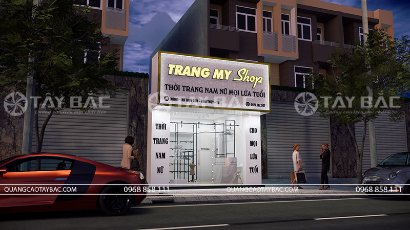 Biển quảng cáo shop quần áo Trang My