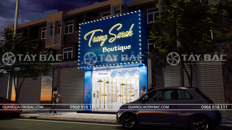 Thiết kế thi công shop quần áo Trang Sarah