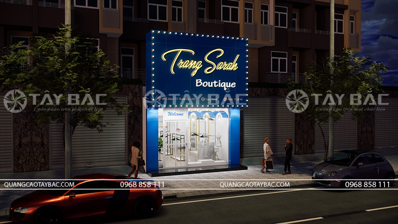 Thiết kế thi công shop quần áo Trang Sarah