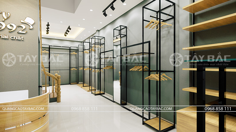 Thiết kế biển quảng cáo shop quần áo nam 1992 Luxury