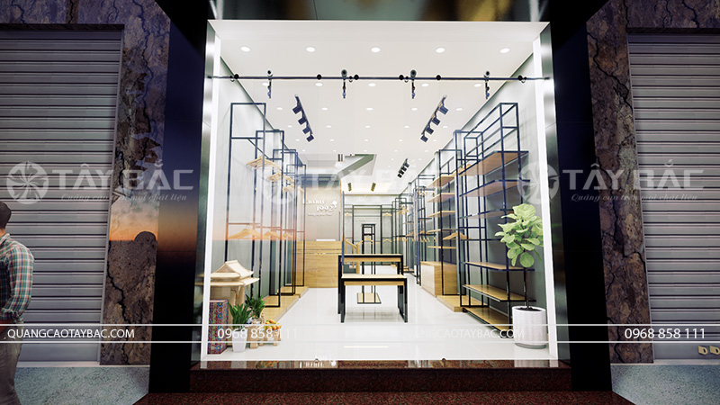 Thiết kế biển quảng cáo shop quần áo nam 1992 Luxury