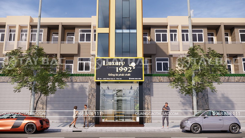 Thiết kế biển quảng cáo shop quần áo nam 1992 Luxury