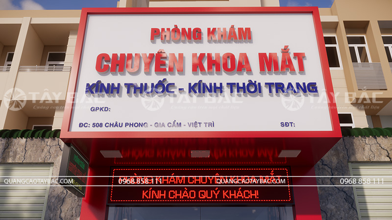 Bảng hiệu phòng khám chuyên khoa mắt