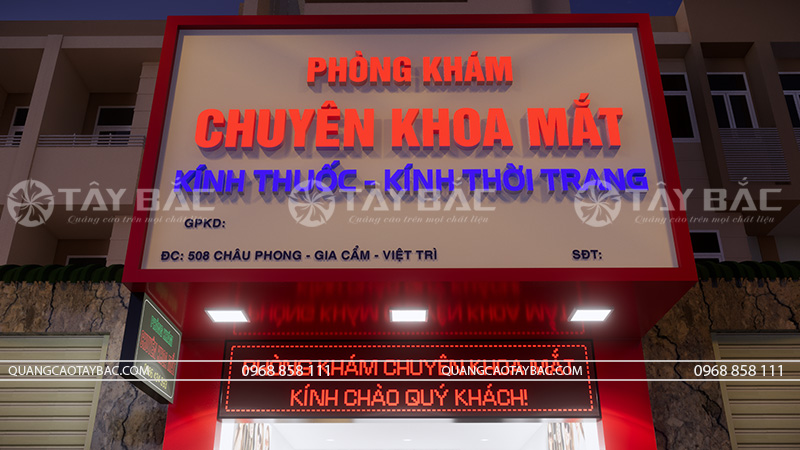 Bảng hiệu phòng khám chuyên khoa mắt