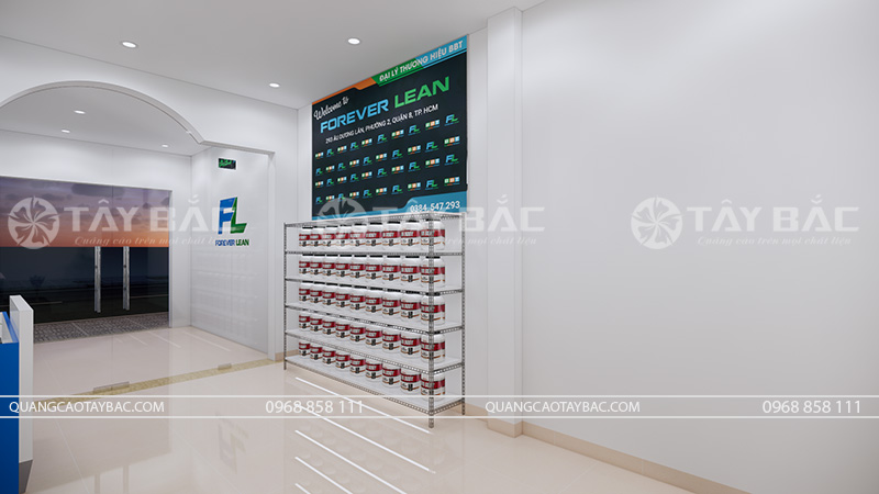 Bảng hiệu quảng cáo thực phẩm chức năng Forever Lean
