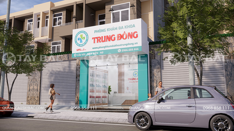 Bảng quảng cáo phòng khám đa khoa Trung Đông