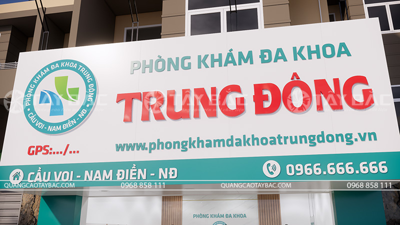 Bảng quảng cáo phòng khám đa khoa Trung Đông