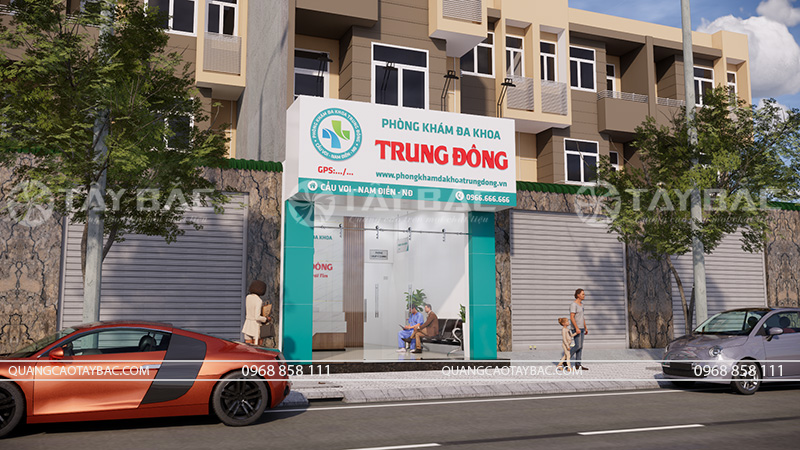 Bảng quảng cáo phòng khám đa khoa Trung Đông