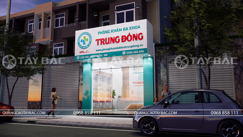 Bảng quảng cáo phòng khám đa khoa Trung Đông