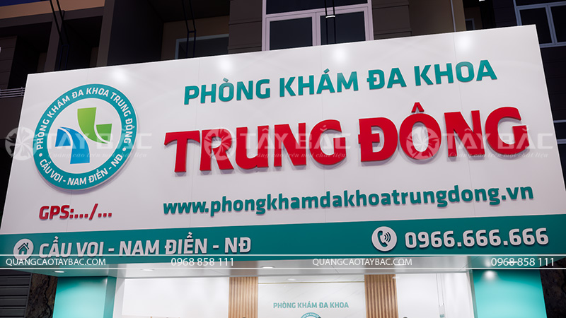 Bảng quảng cáo phòng khám đa khoa Trung Đông