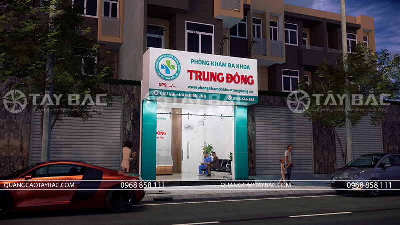 Bảng quảng cáo phòng khám đa khoa Trung Đông