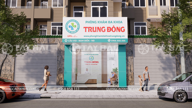 Bảng quảng cáo phòng khám đa khoa Trung Đông